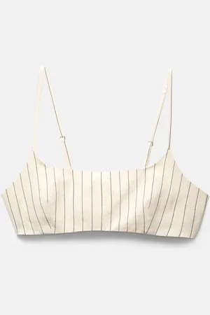 Pull&Bear Rustic Striped Crop Top