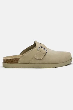 Pull&Bear Buckled Leather Clogs