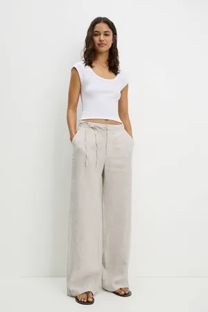 Pull&Bear 100% Linen Trousers