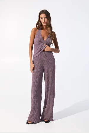 Pull&Bear Creased-Effect Trousers