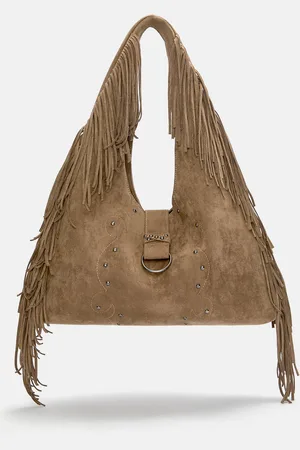 Pull&Bear Fringed Shopper Bag