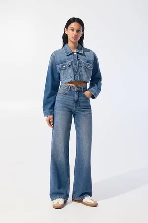 Pull&Bear High-Waist Wide-Leg Jeans