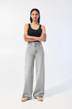 Pull&Bear High-Waist Wide-Leg Jeans