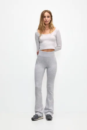 Pull&Bear Flared Trousers With Wide Waistband
