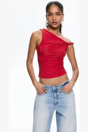 Pull&Bear Asymmetric Polyamide Top