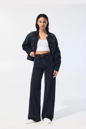 Pull&Bear High-Waist Wide-Leg Jeans