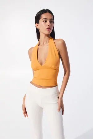 Pull&Bear Open Back Halter Top