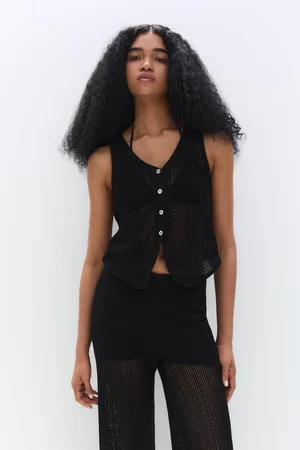 Pull&Bear Crochet Buttoned Vest