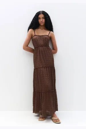 Pull&Bear Panelled Midi Dress