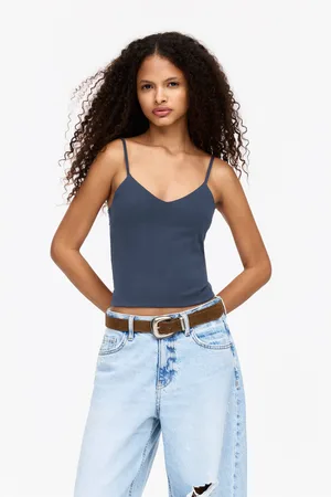 Pull&Bear Strappy Top With A V-Neckline