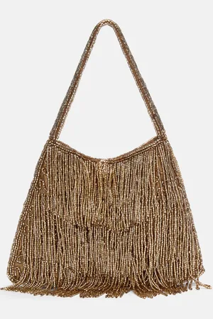 Pull&Bear Handbag With Beaded Fringing