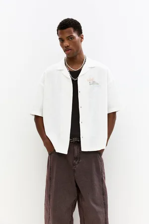 Pull&Bear Embroidered Short Sleeve Shirt