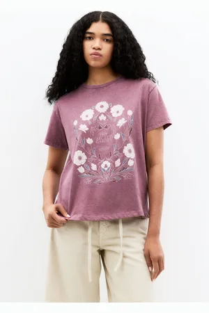 Pull&Bear Floral Graphic T-Shirt
