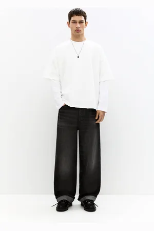 Pull&Bear Loose Selvedge Baggy Jeans