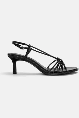 Pull&Bear Strappy Heeled Sandals With Knot Detail