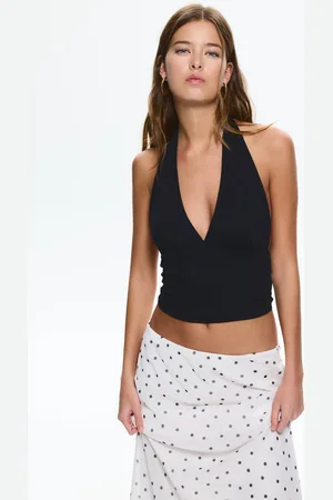Pull&Bear Open Back Halter Top