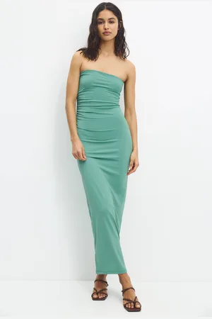 Pull&Bear Strapless Polyamide Dress