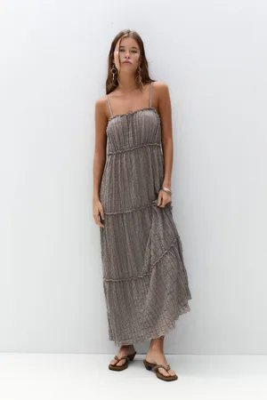 Pull&Bear Panelled Midi Dress