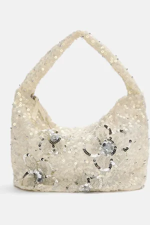 Pull&Bear Sequinned Shoulder Bag