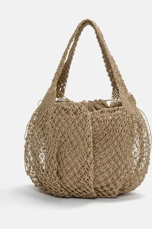 Pull&Bear Maxi Jute Shopper Bag