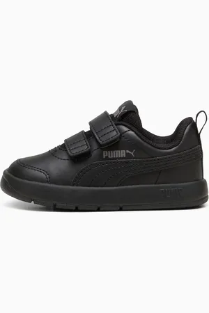 PUMA Courtflex V3 Sneakers Toddlers, Black/Cast Iron, size 3