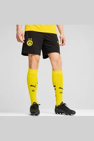 PUMA Borussia Dortmund Training Shorts Men, Black/Faster Yellow, size Large