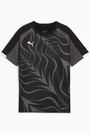 PUMA Individualfinal Graphic Jersey Youth, Black/Shadow Grey, size 11-12 Youth