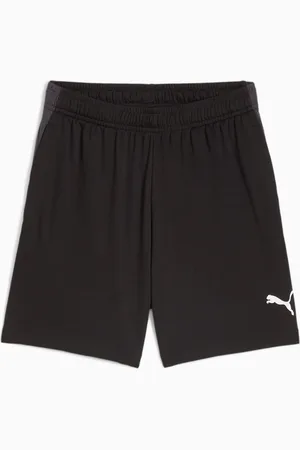 PUMA Individualfinal Training Shorts Youth, Black/White/Shadow Grey, size 11-12 Youth