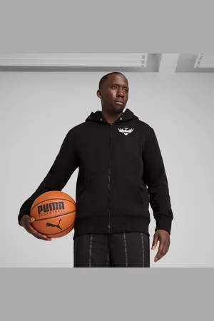PUMA Iridescent Hornets Basketball Hoodie Men, Black, size Large