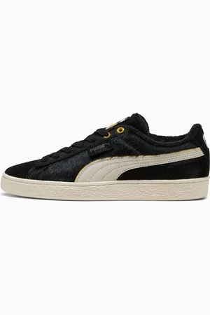 PUMA Suede Felix The Cat Sneakers Unisex, Black/Pelé Yellow, size 10.5