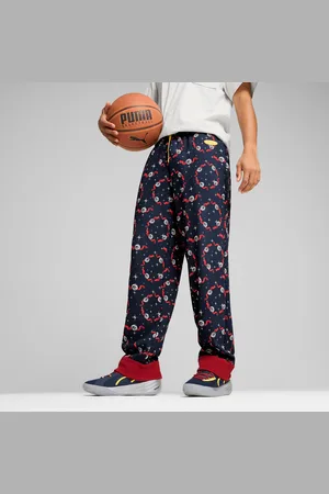 PUMA Hoops x Polar Express Pj Pants Men, Dark Blue, size Large