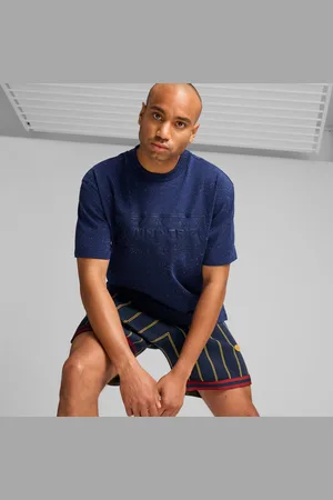 PUMA Hoops x Polar Express T-Shirt Men, Dark Blue, size Medium