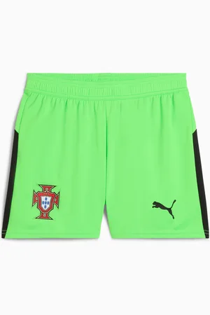 PUMA Portugal 2025 Goalkeeper Shorts Women, Green Pes/Black, size Large