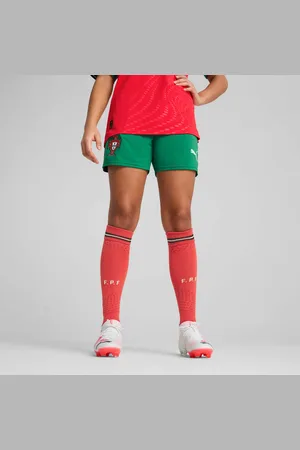 PUMA Portugal 2025 Shorts Women, Luso Green/Fresh Mint, size Large