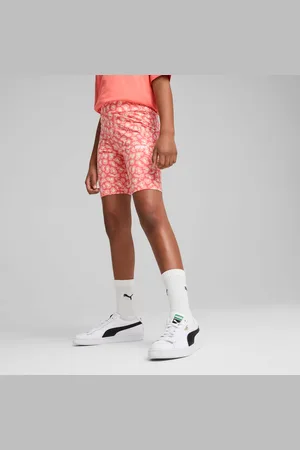 PUMA Essentials Animal Short Leggings Youth, Peach Frost, size 11-12 Youth