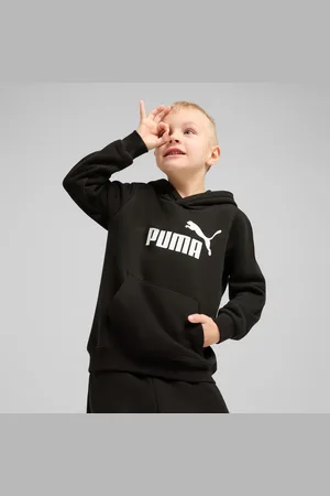 PUMA Ess No. 1 Logo Fleece Hoodie Kids, Black, size 2-3 Months