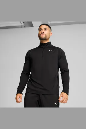 PUMA Tad Tech Fabric Mix 1/4 Zip Men, Black, size Large