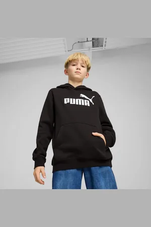 PUMA Ess No. 1 Logo Fleece Hoodie Youth, Black, size 11-12 Youth