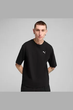 PUMA Wardrobe Ess Boxy T-Shirt Men, Black, size Large