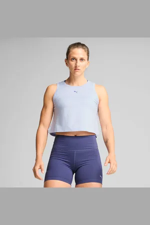 PUMA Cloudspun Tank Women, Cool Weather Heather, size Large