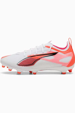 PUMA Ultra 5 Pro FG/AG Football Boots Youth, White/Black/Glowing Red, size 1