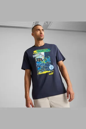 PUMA Manchester City Ftblnrgy+ T-Shirt Men, Dark Blue, size Large