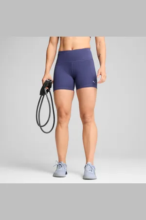 PUMA Cloudspun High-Waist 5" Tight Shorts Women, Blue Crystal, size 3XL