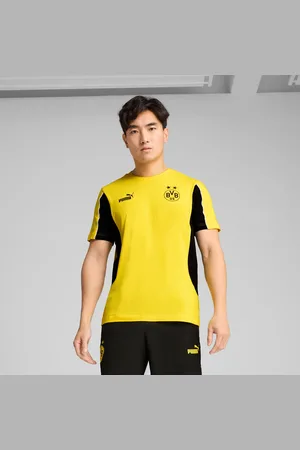 PUMA Borussia Dortmund Ftblarchive T-Shirt Men, Faster Yellow/Black, size Large