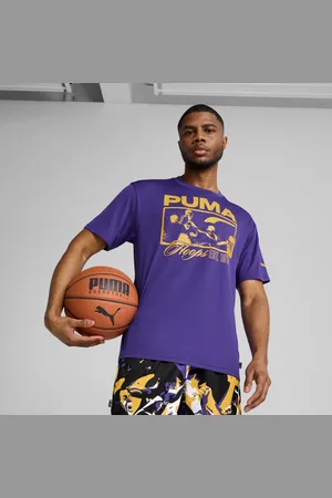 PUMA Rival Rage T-Shirt 1 Men, Violet, size Large