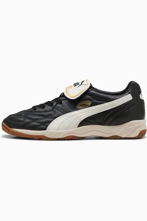 PUMA King Indoor Sneakers Unisex, Black/Warm White, size 10