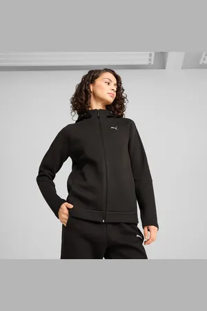PUMA Evostripe Full-Zip Hoodie Women, Black, size Large
