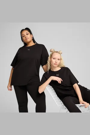 PUMA Ess Relaxed T-Shirt Women, Black, size Large