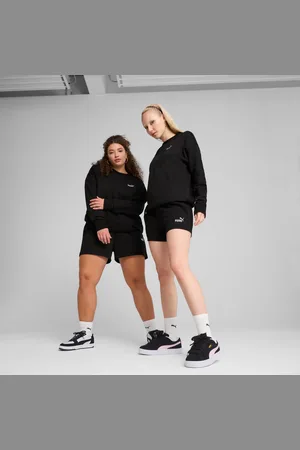PUMA Ess Small No. 1 Logo 4" Shorts Women, Black, size Large