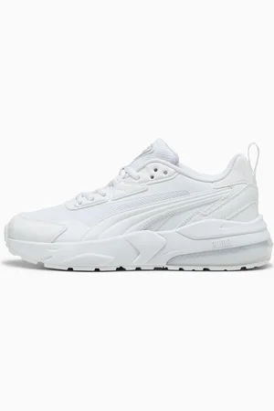 PUMA Vis2K Youth Sneakers, White, size 3